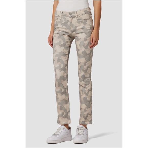 Hudson Nico Peyote Camo Mid-Rise Split Ankle Front Zip Jeans 29 - Picture 6 of 16